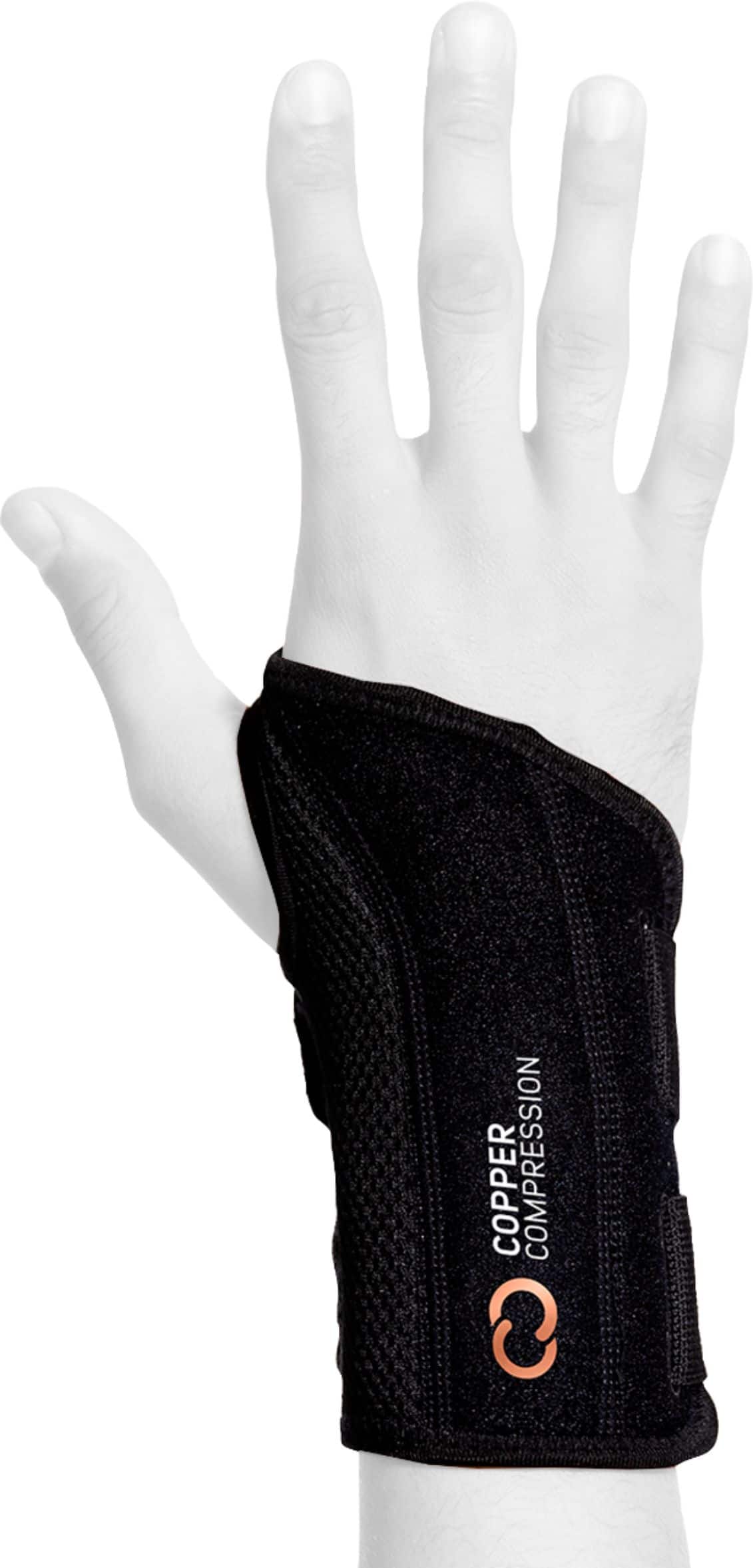 Front. Copper Compression - Copper Infused Wrist Brace Right - Large/X-Large - BS4.