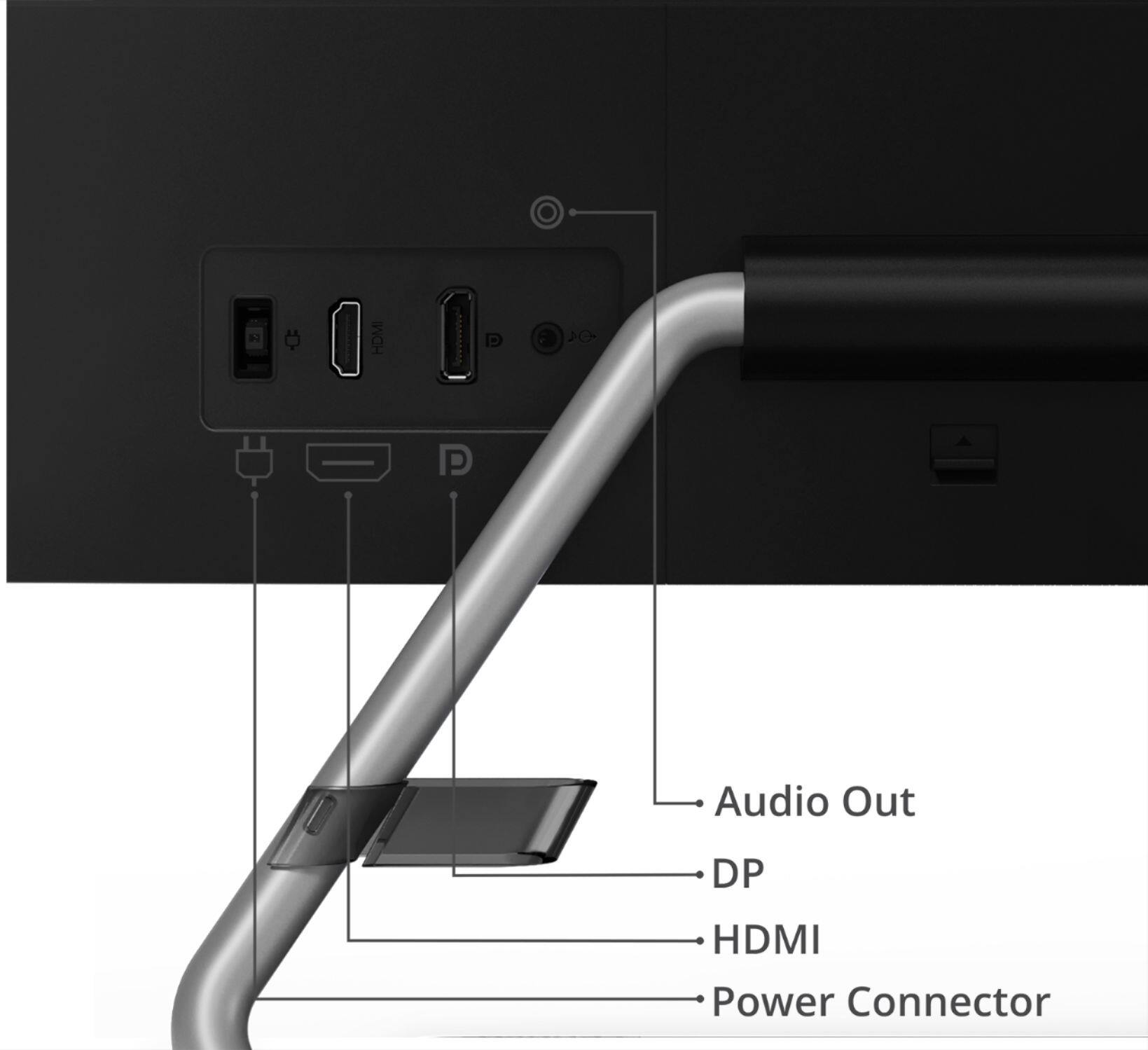 Alt View 14. Lenovo - Geek Squad Certified Refurbished Q27q-1L 27" IPS LED QHD FreeSync Monitor (DisplayPort, HDMI) - Black.