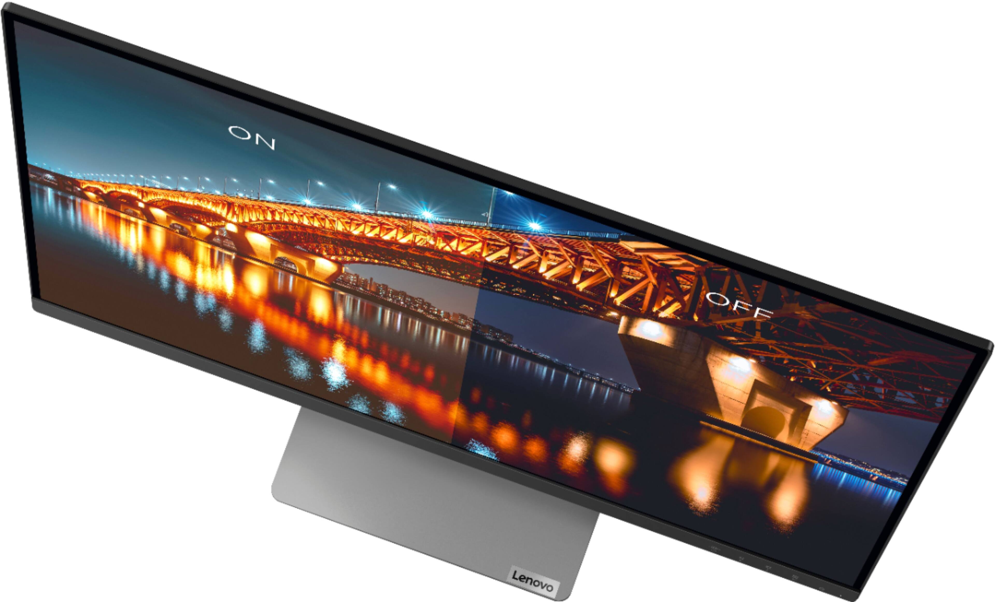 Alt View 21. Lenovo - Geek Squad Certified Refurbished Q27q-1L 27" IPS LED QHD FreeSync Monitor (DisplayPort, HDMI) - Black.