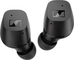 Sennheiser - CX True Wireless Earbud Headphones - Black - Front_Zoom