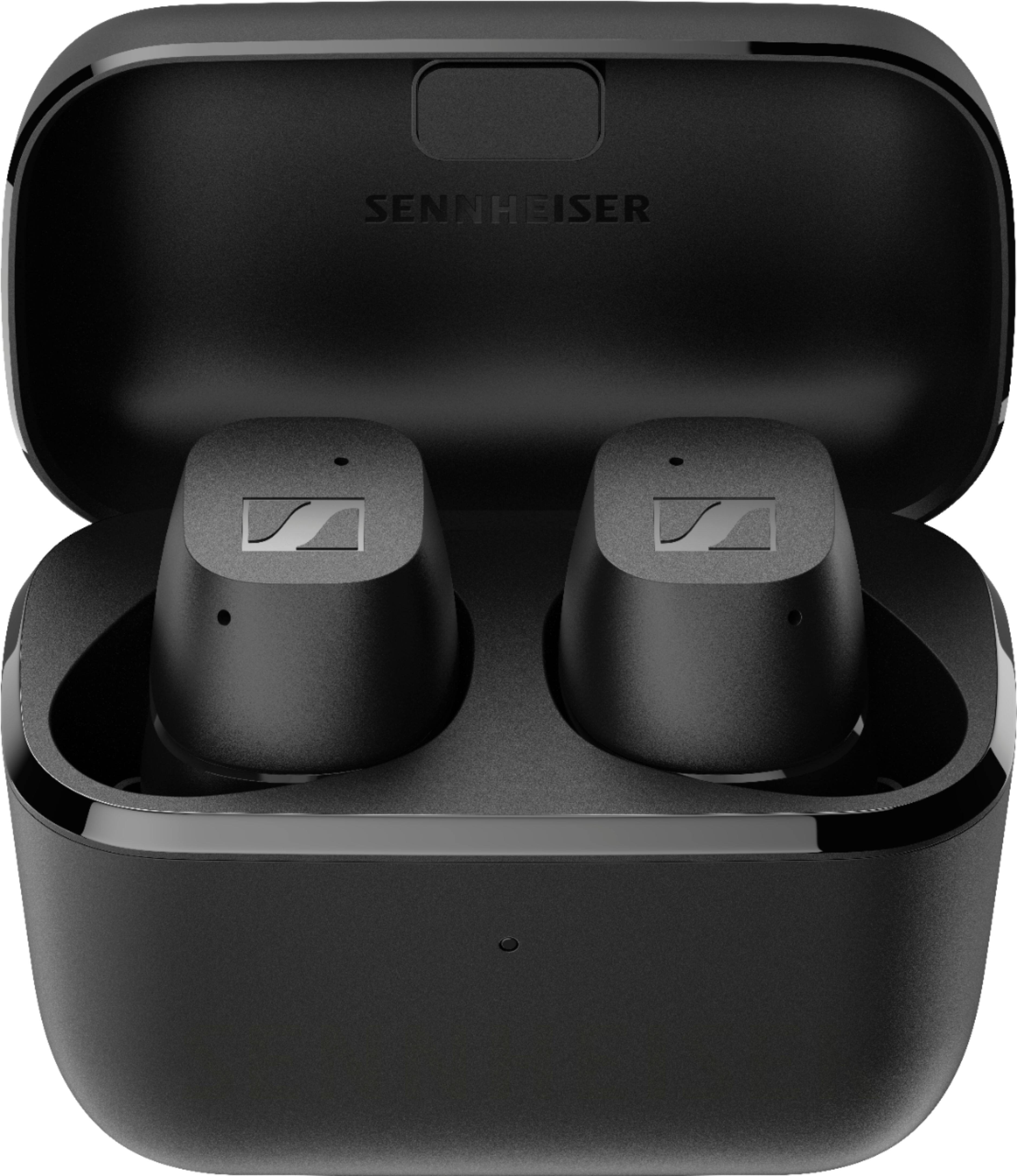 Left. Sennheiser - CX True Wireless Earbud Headphones - Black.