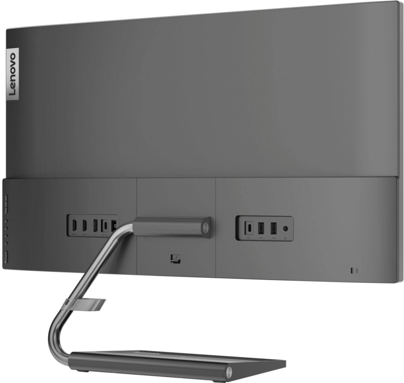 Alt View 13. Lenovo - Geek Squad Certified Refurbished Qreator 27 27" IPS LED UHD FreeSync Monitor In-Panel Speakers Wireless Charging - Black.