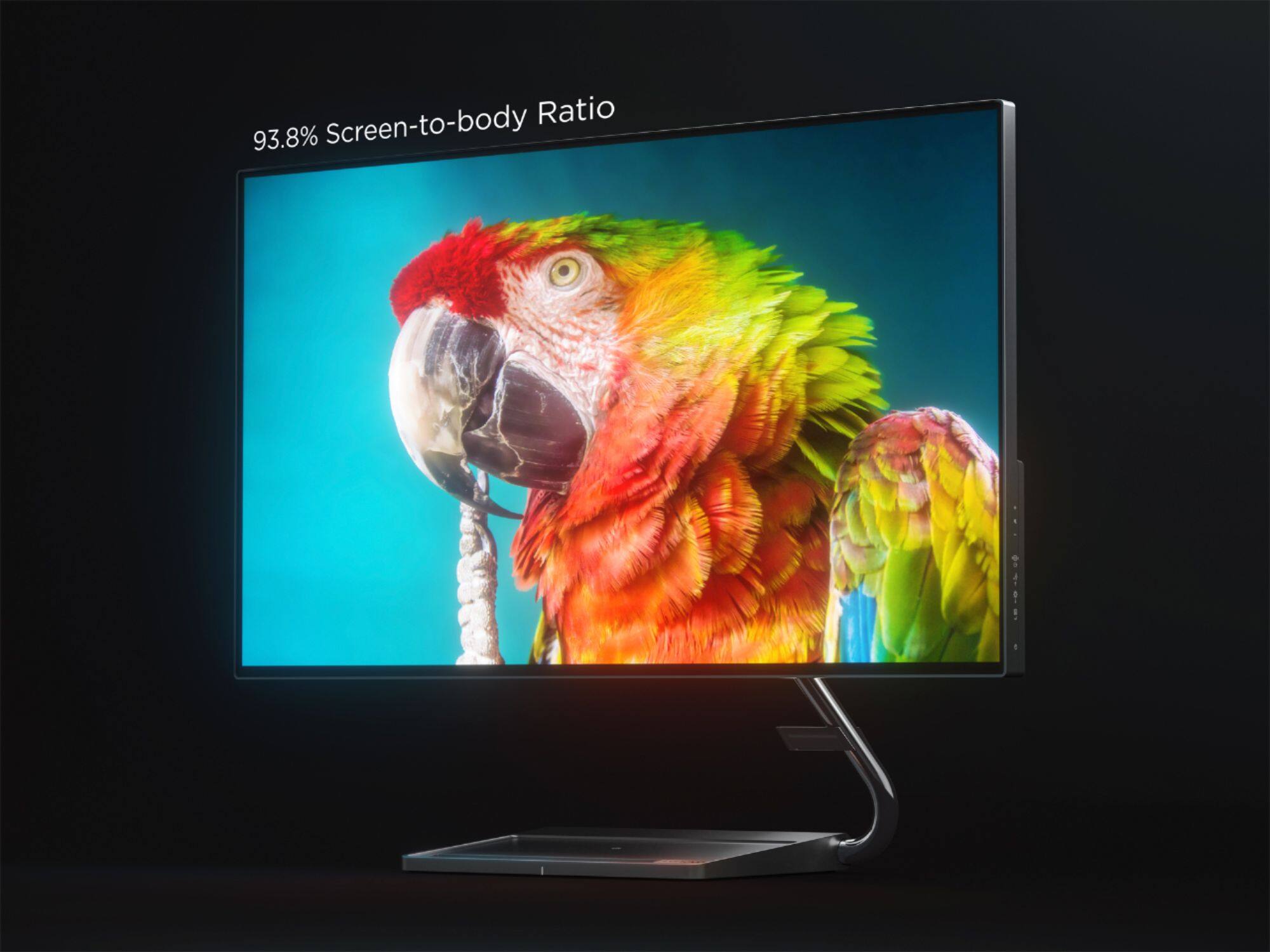 Alt View 18. Lenovo - Geek Squad Certified Refurbished Qreator 27 27" IPS LED UHD FreeSync Monitor In-Panel Speakers Wireless Charging - Black.