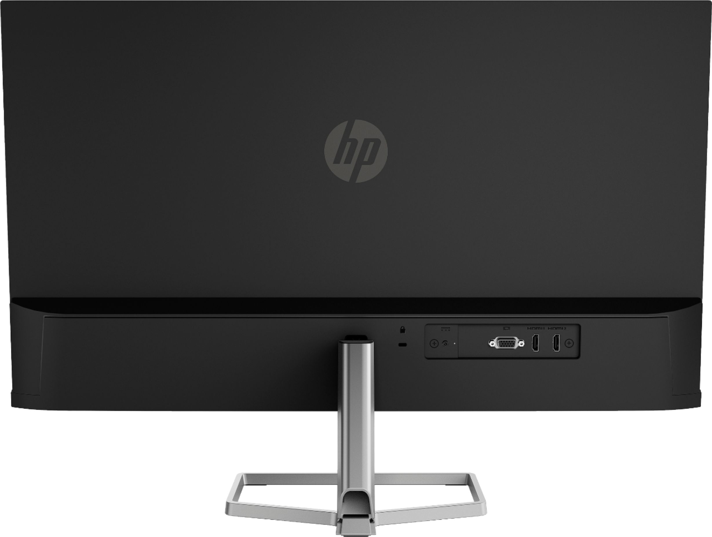 Back View: HP - Geek Squad Certified Refurbished 27" IPS LED FHD FreeSync Monitor - Silver And Black