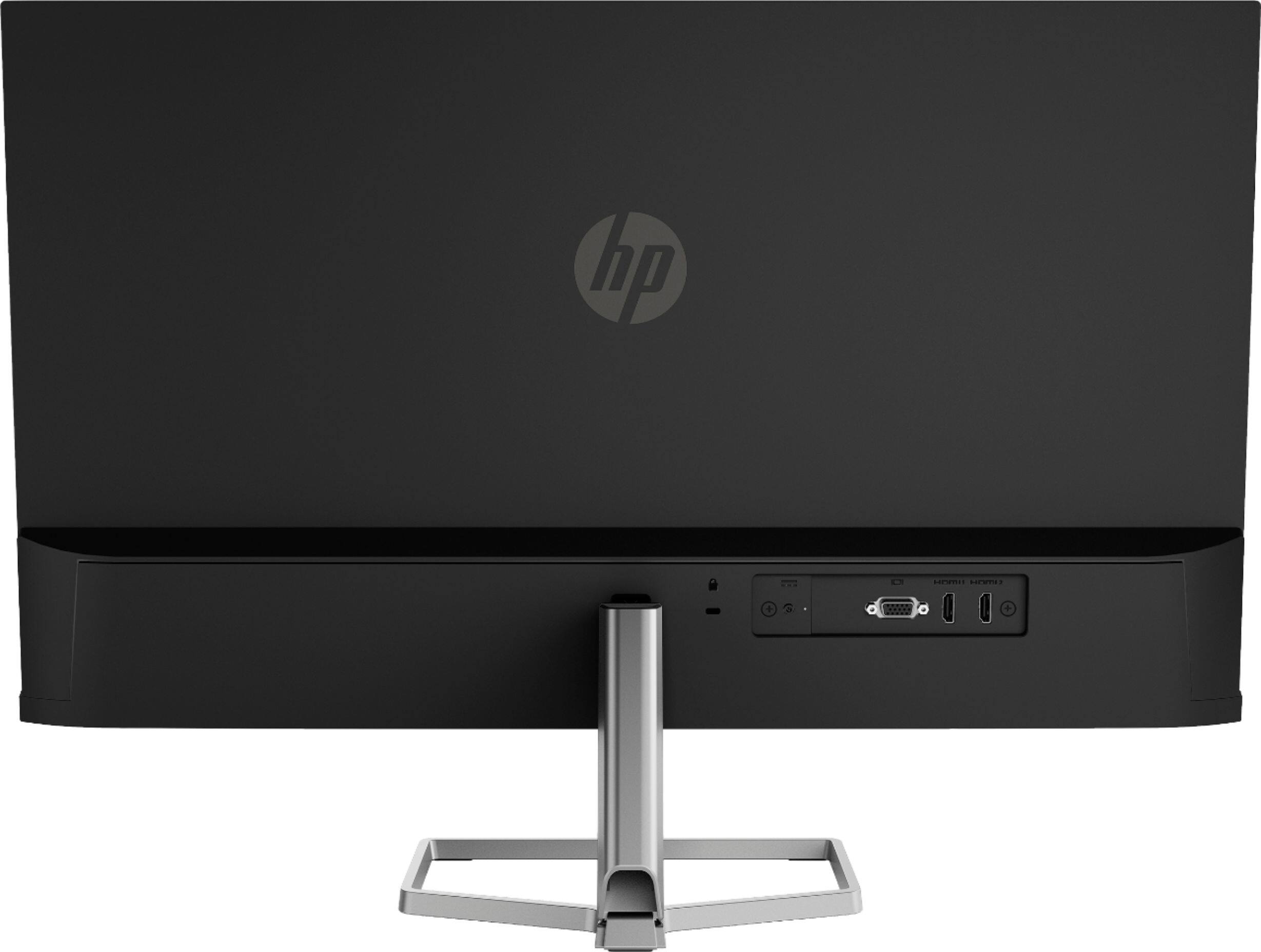 Back. HP - Geek Squad Certified Refurbished 27" IPS LED FHD FreeSync Monitor - Silver And Black.