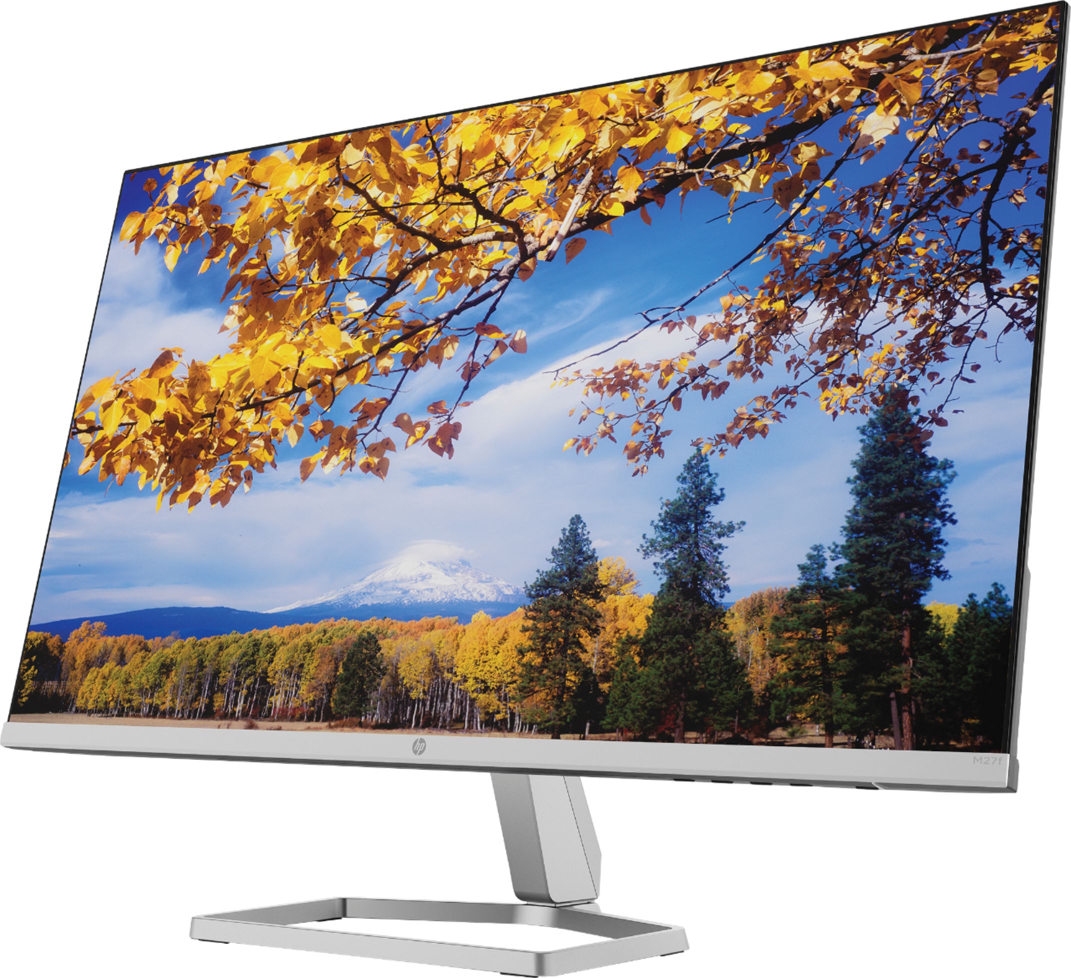 Angle View: HP - Geek Squad Certified Refurbished 27" IPS LED FHD FreeSync Monitor - Silver And Black