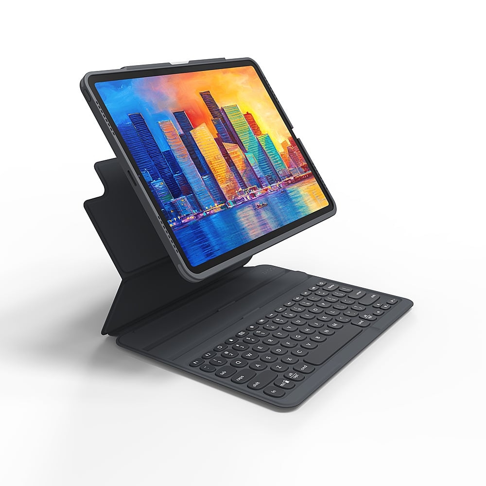 ZAGG - Pro Keys Wireless Keyboard & Detachable Case for Apple iPad Air (M3) 13" 2025, iPad Air (M2), iPad Pro 12.9" (3-5 gen) - Black - Alt_View_Zoom_11