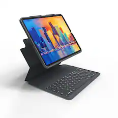 Alt View 11. ZAGG - Pro Keys Wireless Keyboard & Detachable Case for Apple iPad Pro 12.9" (3rd Gen, 4th Gen, 5th Gen, iPad Air 6th gen, 13") - Black.
