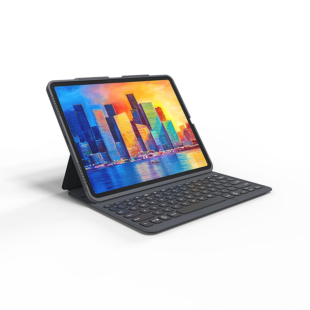 Alt View 12. ZAGG - Pro Keys Wireless Keyboard & Detachable Case for Apple iPad Pro 12.9" (3rd Gen, 4th Gen, 5th Gen, iPad Air 6th gen, 13") - Black.