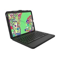 ZAGG - Rugged Book Wireless Keyboard & Detachable Case for Apple iPad Air 10.9" (2020, 2022) and iPad Pro 11" (2018-2022) - Black - Alt_View_Zoom_11