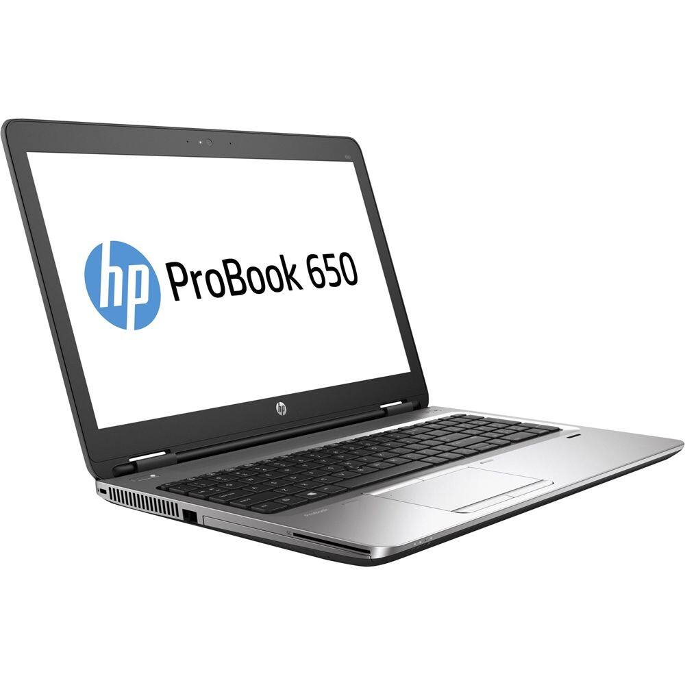 Left View: HP - Geek Squad Certified Refurbished ProBook 15.6" Laptop - Intel Core i7 - 8GB Memory - 256GB Solid State Drive - Black
