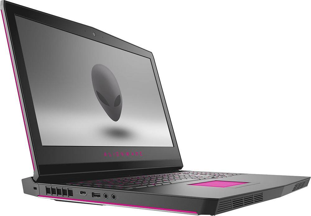 Angle View: Alienware - Geek Squad Certified Refurbished 17.3" QHD Laptop - Intel Core i7 - 16GB Memory - GeForce GTX 1070 - 1TB HDD + 128GB SSD - Silver
