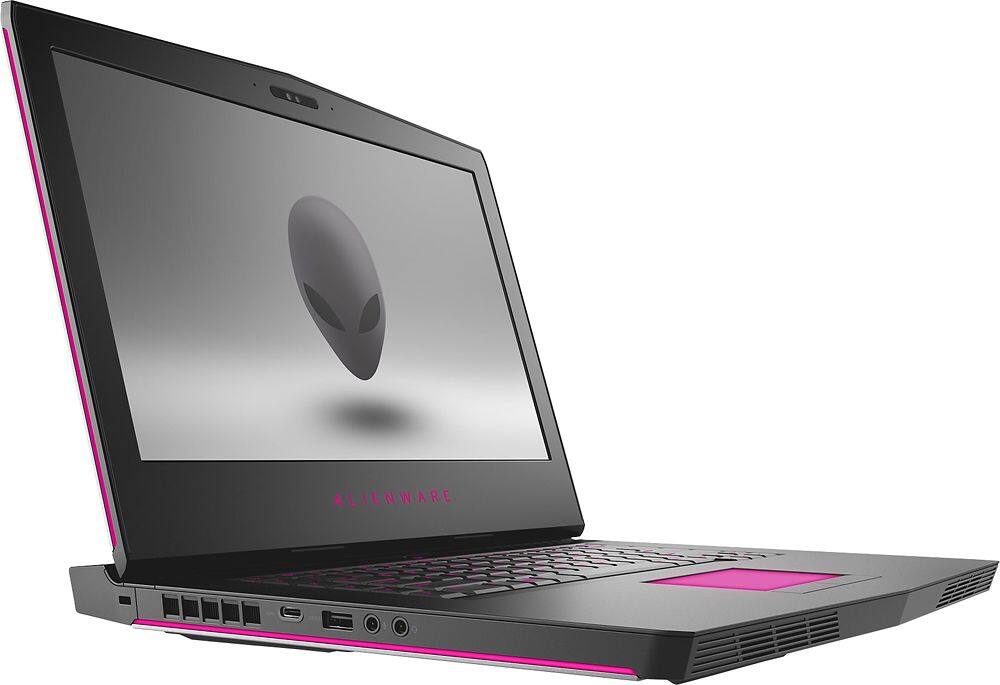 Angle View: Alienware - Geek Squad Certified Refurbished 15.6" Laptop - Intel Core i7 - 16GB - NVIDIA GeForce GTX 1070 - 1TB HDD + 128GB SSD - Silver