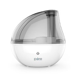 Pure Enrichment - MistAir Silver 0.4 Gal. Ultrasonic Cool Mist Humidifier - White - Front_Zoom
