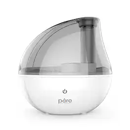 Pure Enrichment - MistAir Silver 0.4 Gal. Ultrasonic Cool Mist Humidifier - White
