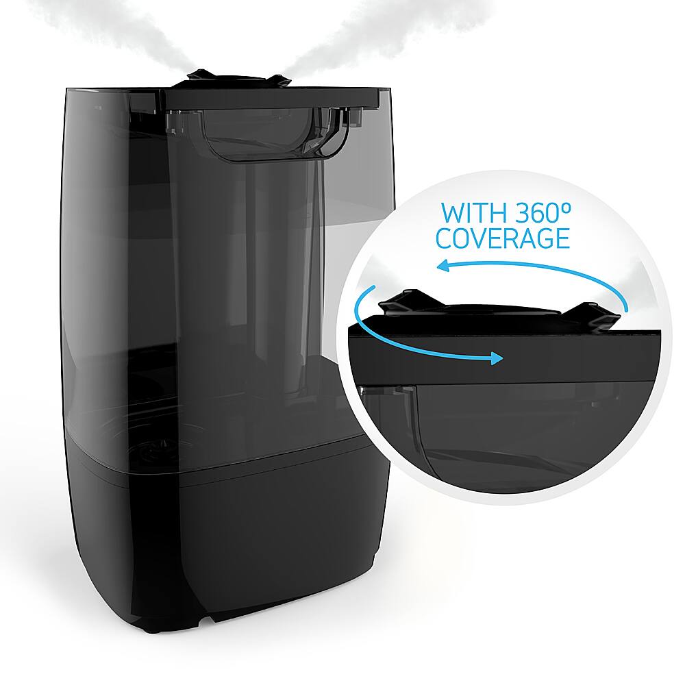 Alt View 11. Pure Enrichment - HumeXL Pro 1.3 Gal. Warm and Cool Mist Humidifier - Black.