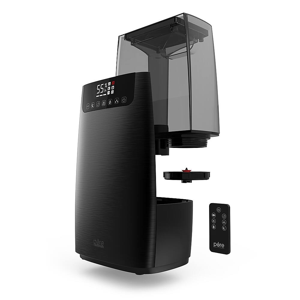 Alt View 13. Pure Enrichment - HumeXL Pro 1.3 Gal. Warm and Cool Mist Humidifier - Black.