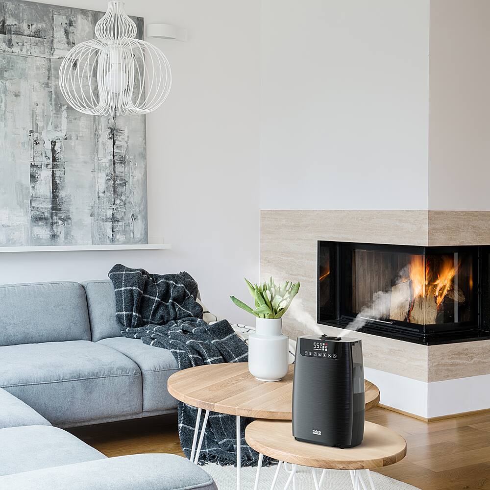 Alt View 15. Pure Enrichment - HumeXL Pro 1.3 Gal. Warm and Cool Mist Humidifier - Black.