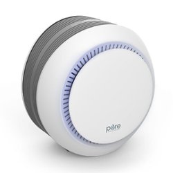 Pure Enrichment - PureZone Halo 100 Sq. Ft 2-in-1 Air Purifier - White - Front_Zoom