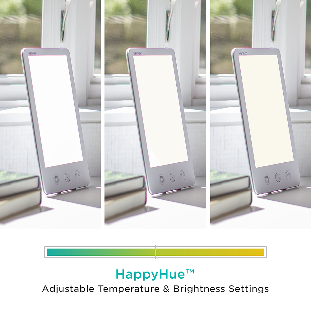 region Kategori eksplicit Verilux HappyLight Luxe LED Bright White Light Therapy Lamp, 53 sq. in.  Lens Size White VT43WW3 - Best Buy