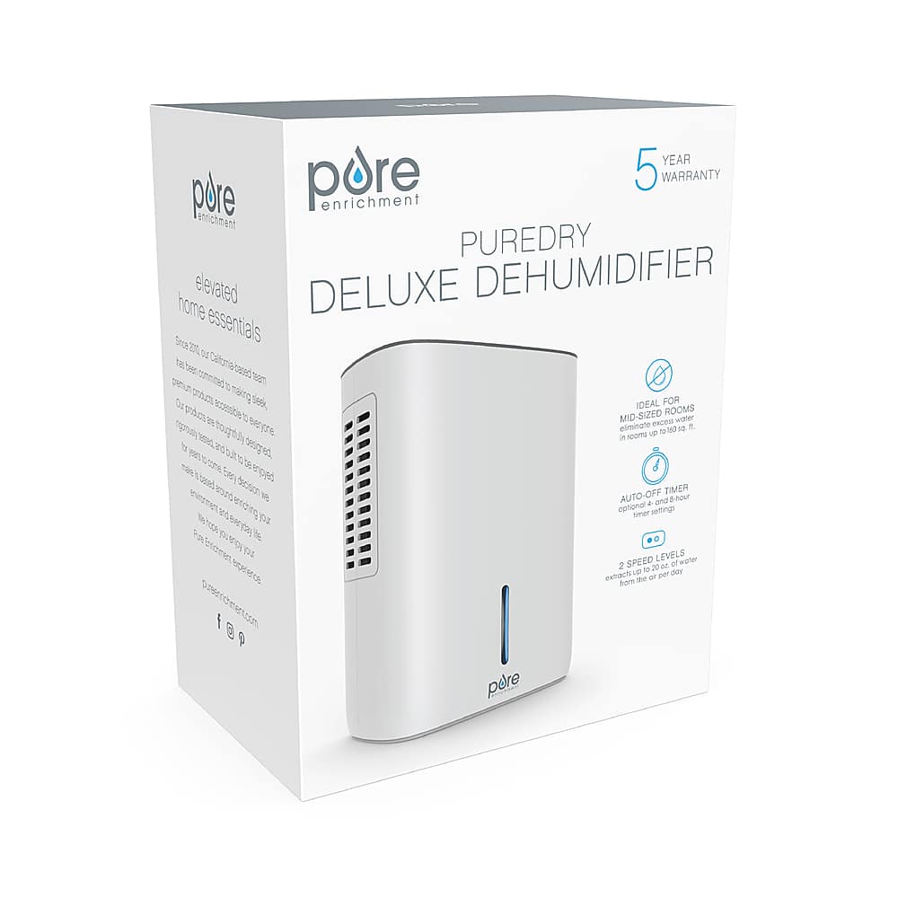 Alt View 15. Pure Enrichment - PureDry Deluxe 1.5L Dehumidifier - White.