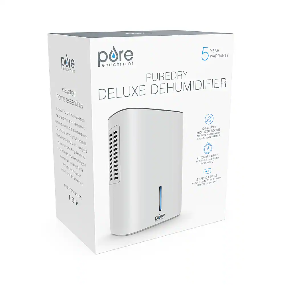 Alt View 15. Pure Enrichment - PureDry Deluxe 1.5L Dehumidifier - White.