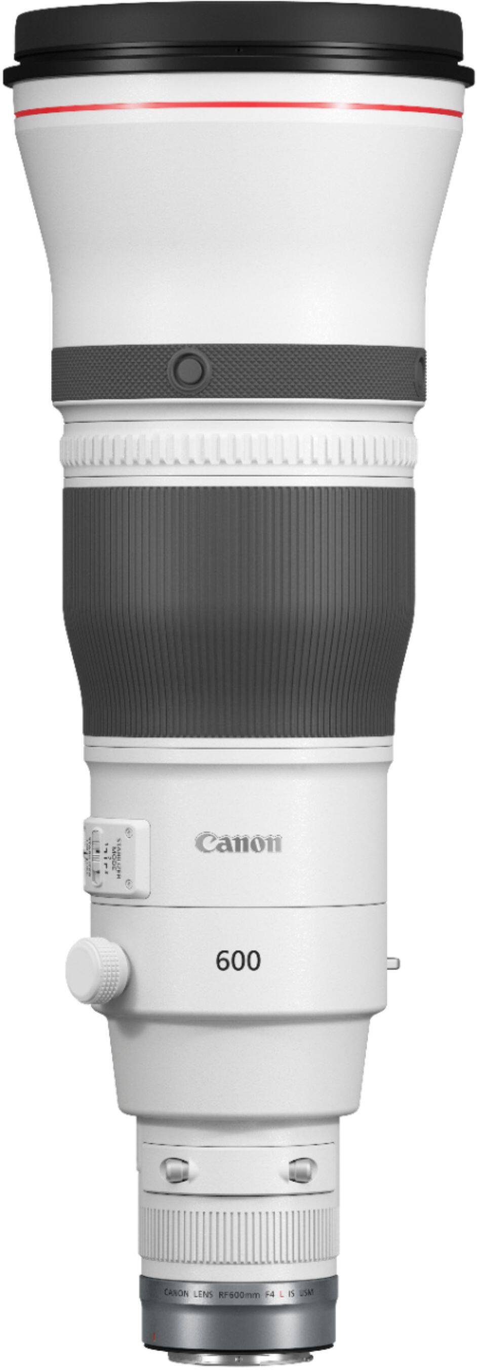 Alt View 11. Canon - RF600 F4 L IS USM Telephoto Prime Lens for EOS R-Series Cameras - White.