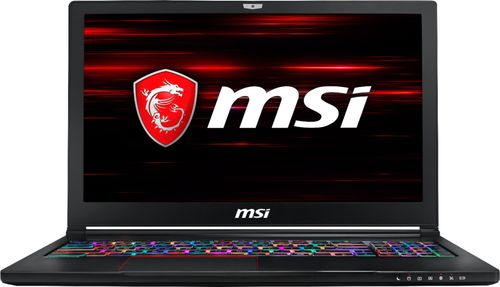 MSI - Geek Squad Certified Refurbished 15.6" Laptop - Intel Core i7 - 16GB - NVIDIA GeForce GTX 1060 - 1TB HDD + 256GB SSD - Aluminum Black