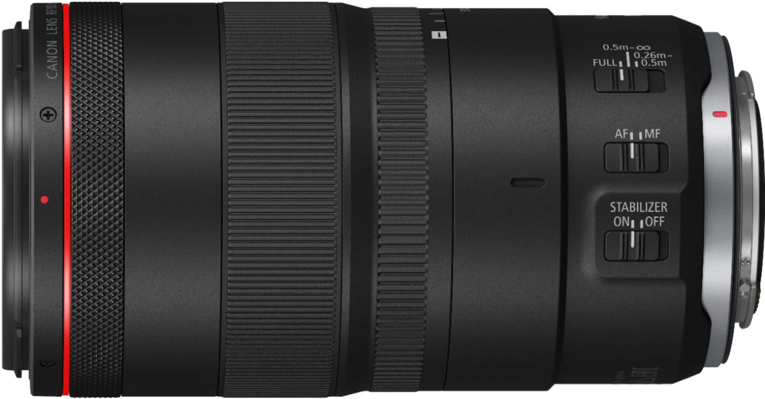 Back View: Canon - EF70-300 IS II USM Telephoto Zoom Lens for DSLR Cameras - black