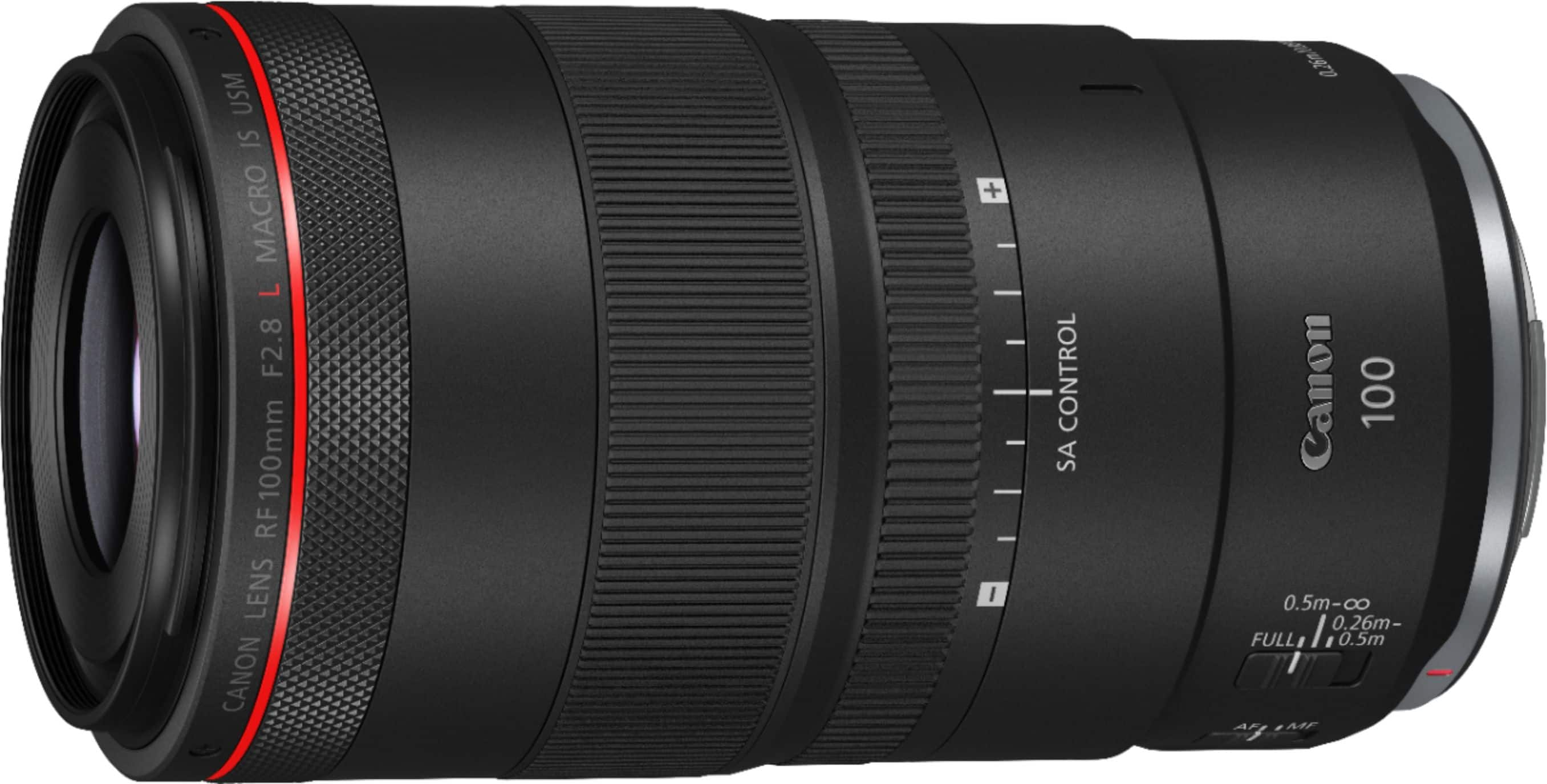 Canon RF100mm F2.8 L MACRO IS USM Telephoto Lens for EOS R-Series Cameras  Black 4514C002 - Best Buy