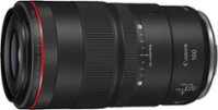 Canon - RF100mm F2.8 L MACRO IS USM Telephoto Lens for EOS R-Series Cameras - Black - Front_Zoom