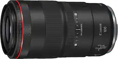 Front. Canon - RF100mm F2.8 L MACRO IS USM Telephoto Lens for EOS R-Series Cameras - Black.