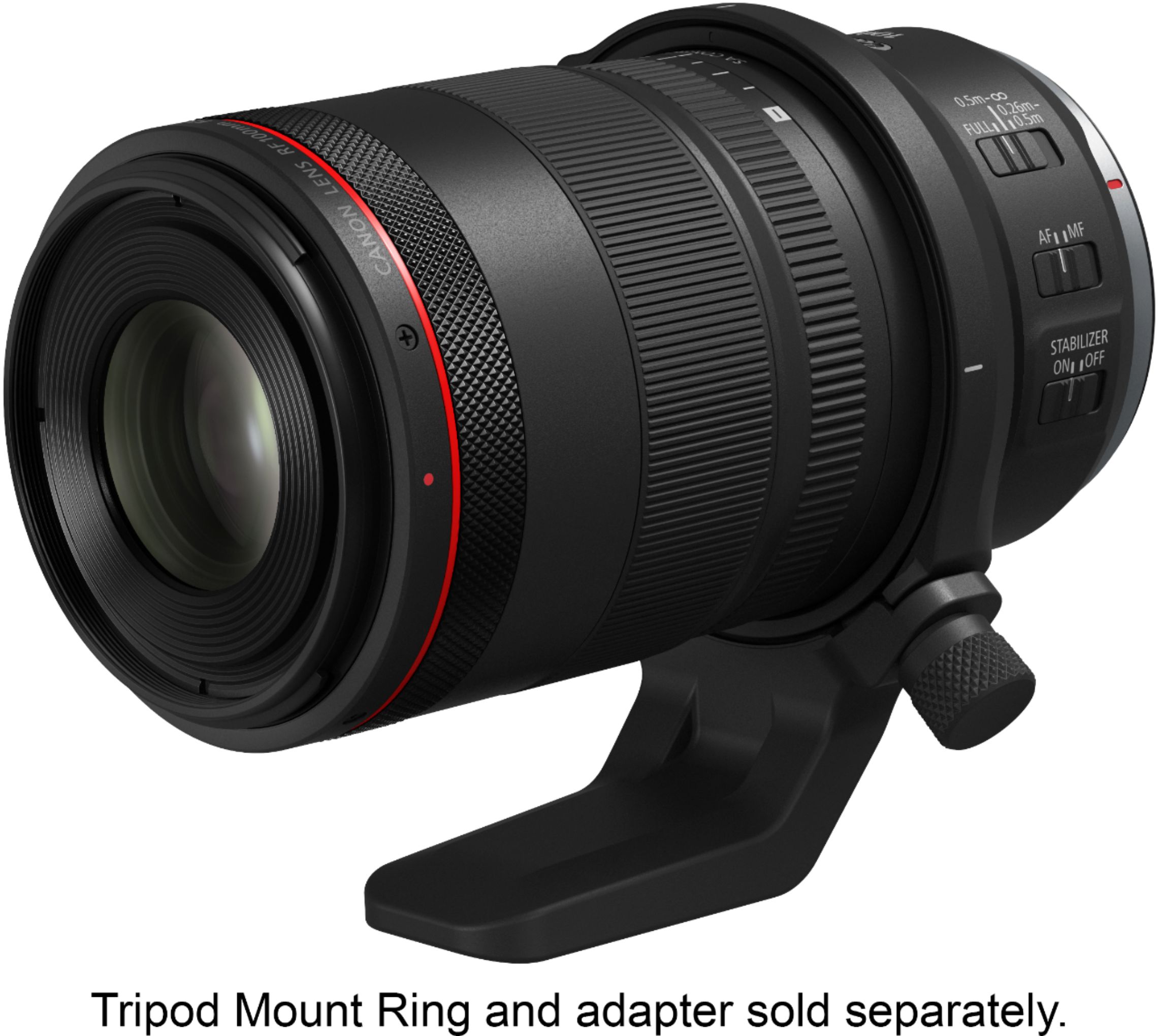 Ontembare wol maximaliseren Canon RF 100mm f/2.8 L MACRO IS USM Telephoto Lens for RF Mount Cameras  Black 4514C002 - Best Buy
