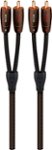 Front Zoom. AudioQuest - Big Sur 4.11' RCA-to-RCA Interconnect Cable - Black/Brown.