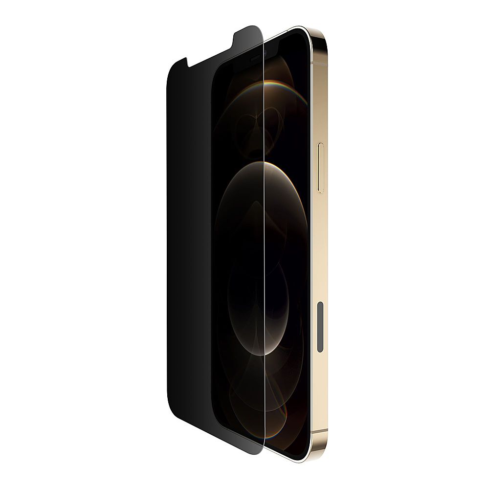 Belkin - ScreenForce UltraGlass Privacy + Anti-Microbial - iPhone 12 Pro Max