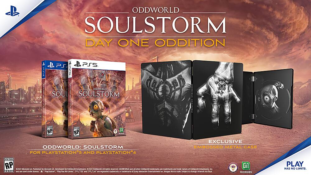 Left. Maximum Games - Oddworld: Soulstorm.