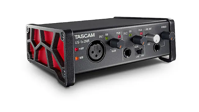 Front. TASCAM - US-1X2HR USB Audio Interface - Black.