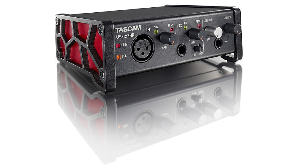 TASCAM - US-1X2HR USB Audio Interface - Black
