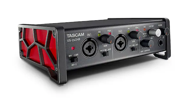 Front. TASCAM - US-2X2HR USB Audio Interface - Black.
