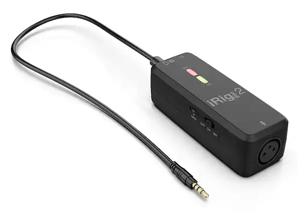 Front. IK Multimedia - iRig Pre 2 - Black.