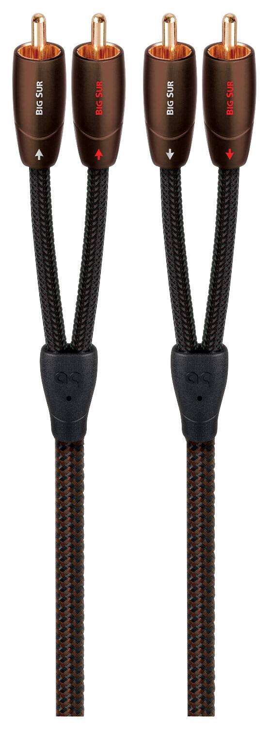 Angle. AudioQuest - Big Sur 3.3' RCA-to-RCA Interconnect Cable - Black/Brown.
