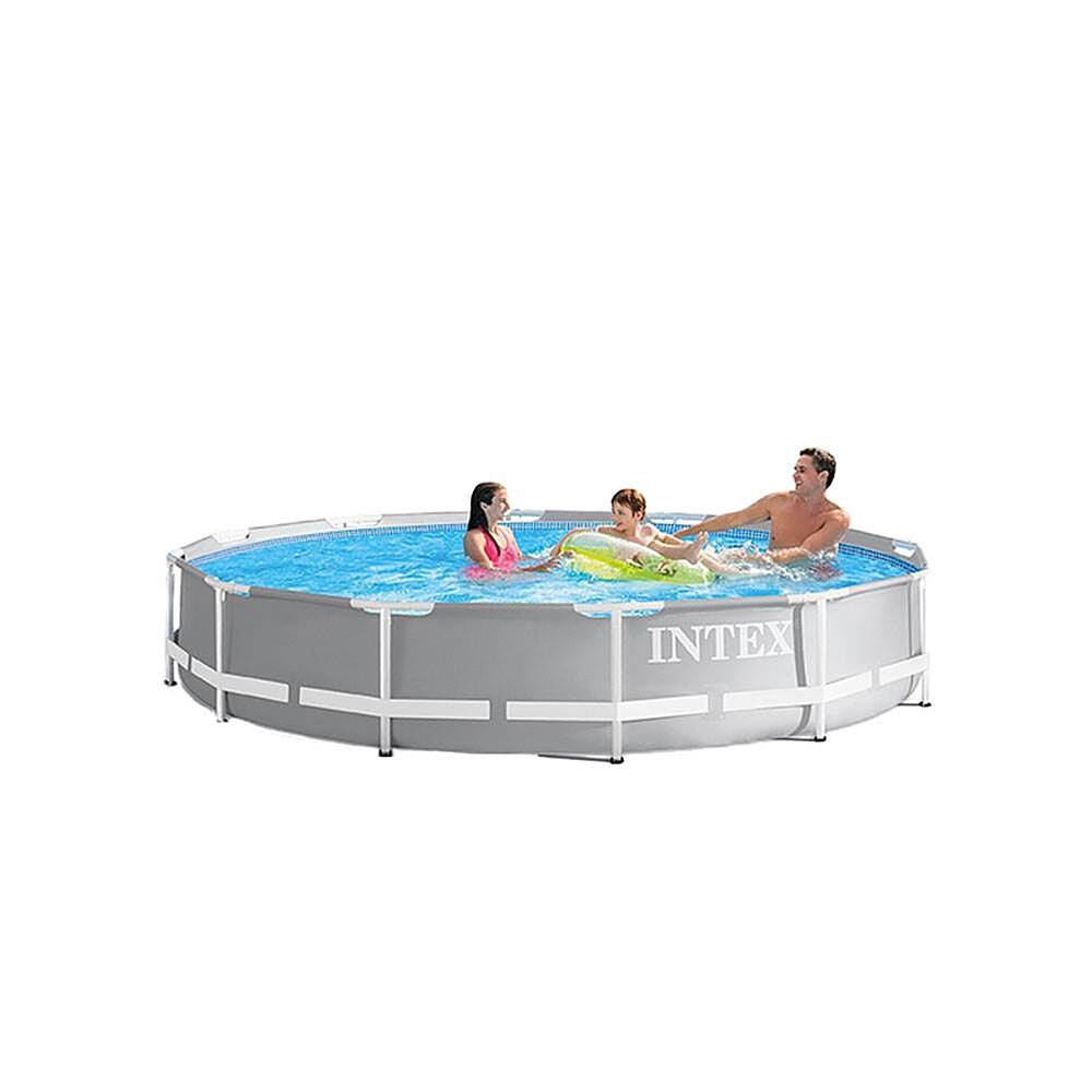 Alt View 12. Intex - Metal Frame Above Ground Pool w/ Pump.
