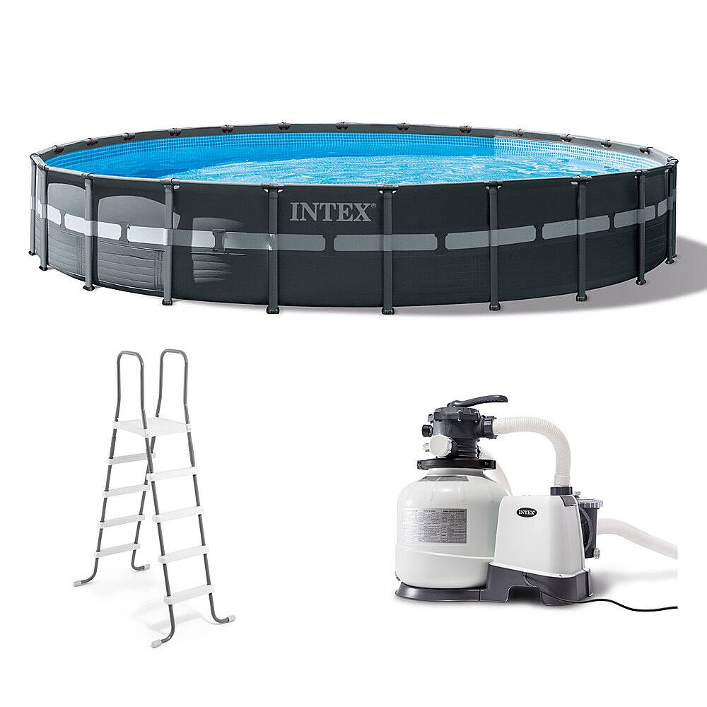 Intex - 24' x 52" Round Pool Set w/ Sand Filter Pump