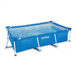 Intex - Rectangular Frame Above Ground Pool