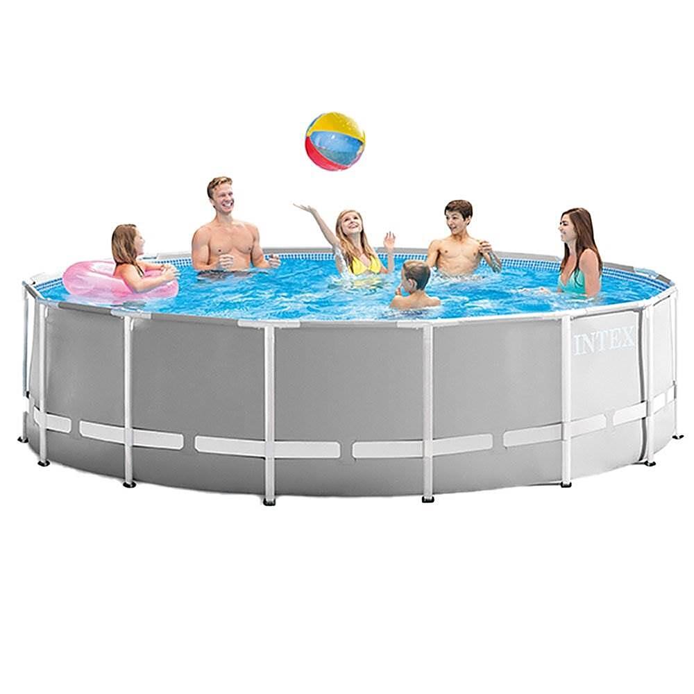 Alt View 14. Intex - Above Ground Pool Set w/ Ladder & Cover.