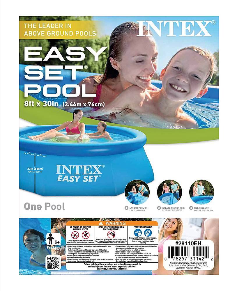 Best Buy: Intex Easy Set Inflatable Above Ground Family Swimming Pool ...