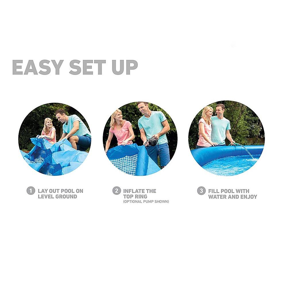 Alt View 16. Intex - Easy Set Inflatable Kid Swimming Pool with Filter Pump.