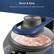 Alt View 13. Elite Gourmet - 5Qt. Digital Rapid Air Fryer/Multi-cooker with Top and Bottom Heating - Navy.