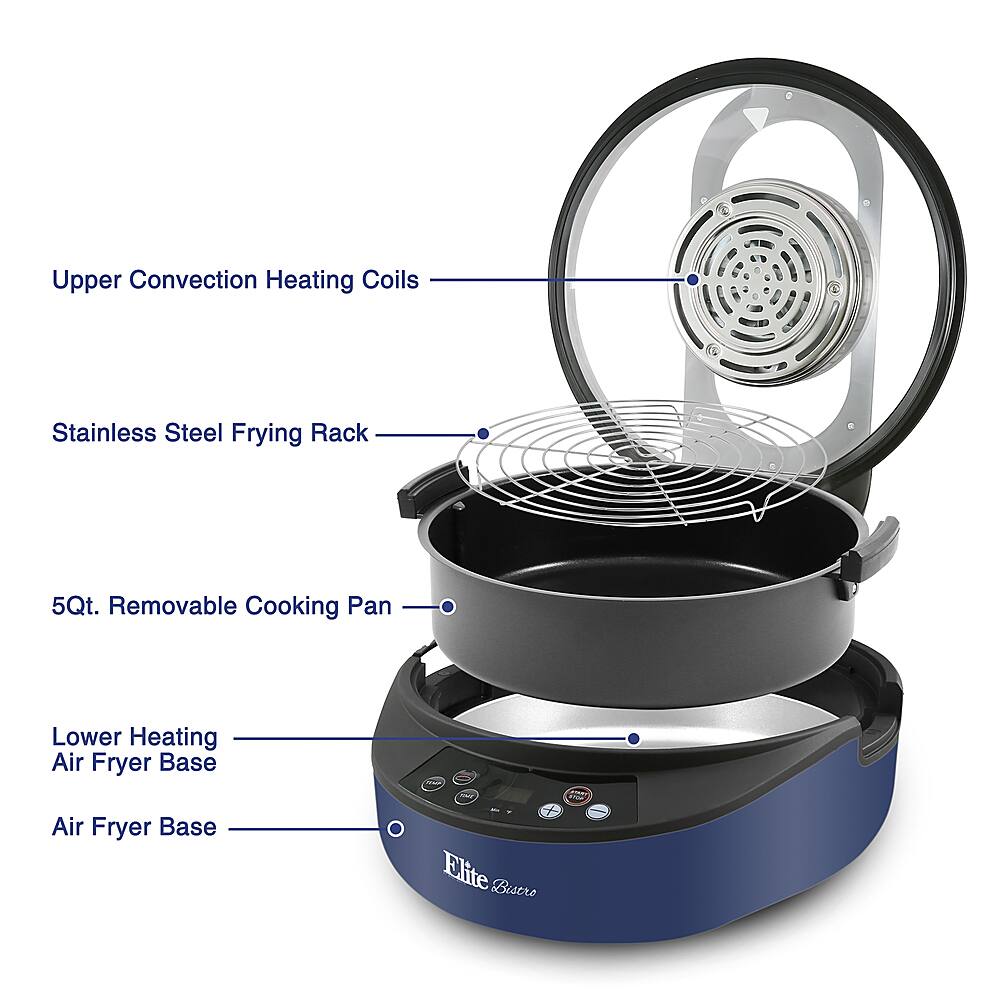 elite gourmet air fryer 5 qt
