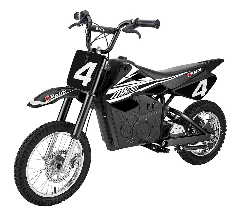 Left View: Razor - MX650 Electric Bike + MX500 Electric Bike - Black, Orange